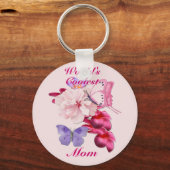 Exotische Floral voor mam Sleutelhanger (Voorkant)