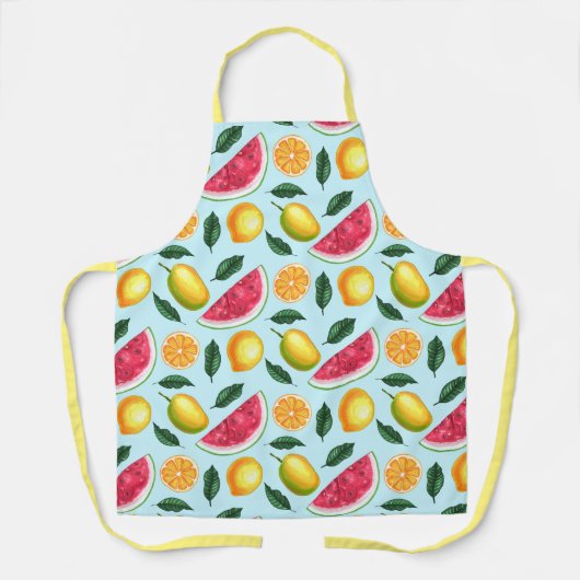 Exotische Fruitpatroon Schort (Voorkant)