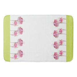 Exotische Fuchsia's op een badmat