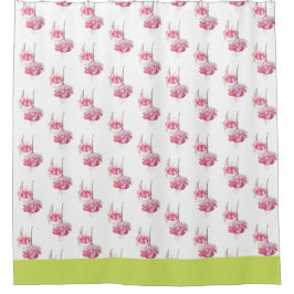 Exotische Fuchsia's op een douchegordijn