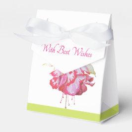 Exotische Fuchsia's op een Favor Doos  Bedankdoosjes