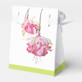 Exotische Fuchsia's op een Favor Doos  Bedankdoosjes (Achterkant)