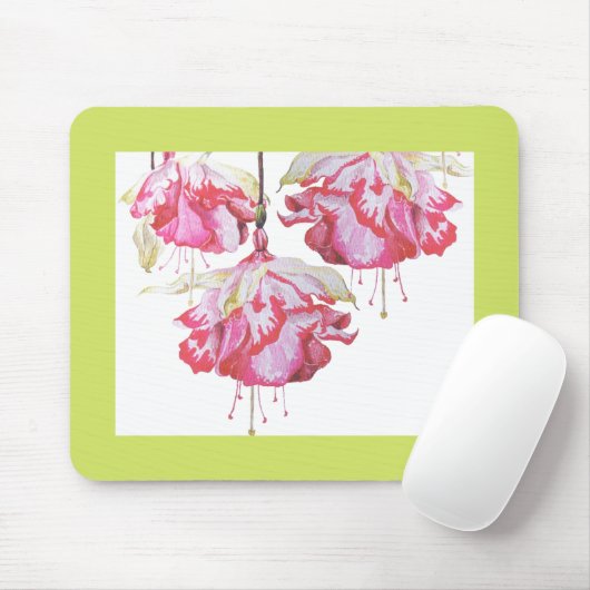 Exotische Fuchsia's op een Muismat (Met muis)