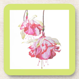 Exotische Fuchsia's op een Onderzetter Set