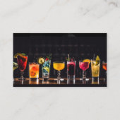 Exotische gemengde dranken visitekaartje (Achterkant)