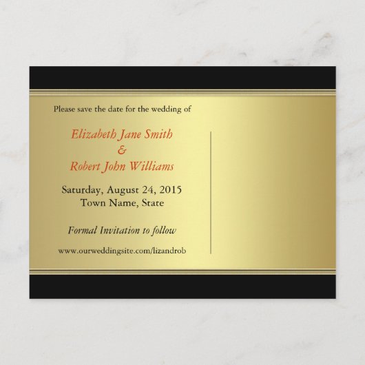 Exotische Genie-Design Opslaan Briefkaart datum (Achterkant)