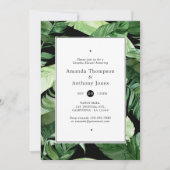 Exotische geotic Geometric Forest Wedding Couples  Kaart (Voorkant)