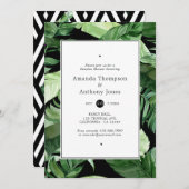 Exotische geotic Geometric Forest Wedding Couples  Kaart (Voorkant / Achterkant)