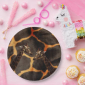 Exotische Giraffes: op een Giraffe met patronen Papieren Bordje (Feest)