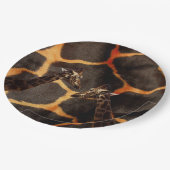 Exotische Giraffes: op een Giraffe met patronen Papieren Bordje (Gekanteld)