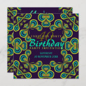 Exotische Godin Fabulous 40 Party Uitnodiging (Voorkant / Achterkant)
