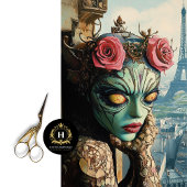 Exotische Gotische Gargoyle Rozen Parijse charme Tissuepapier