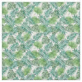 Exotische groene bladeren stof (Swatch)