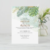 Exotische groene Oerwoud Kaart (Staand voorkant)