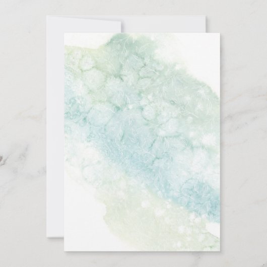 Exotische groene Oerwoud Kaart (Achterkant)