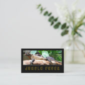 Exotische hagedis behuizing Pet Store Visitekaartj Informatiekaartje (Staand voorkant)