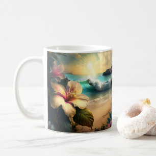  exotische Hawaiian Flowers Coffee Mok