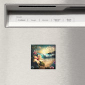 Exotische Hawaiian Flowers, Ocean and Beach Magnet (Insitu (Vaatwasser))