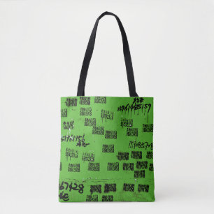 Exotische hep-één-van-een-soort tote bag