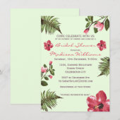 Exotische Hibiscus & Tropische Bladeren Vrijgezell Kaart (Voorkant / Achterkant)