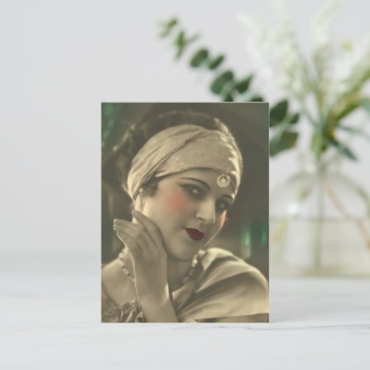 Exotische hoofdband briefkaart (Staand voorkant)