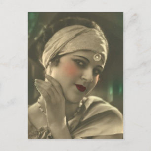 Exotische hoofdband briefkaart