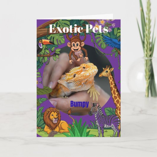 Exotische huisdieren kaart (Voorkant)