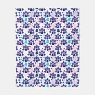 exotische india pauock patroon fleece deken