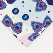 exotische india pauock patroon fleece deken (Hoek)