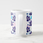 exotische india pauock patroon grote koffiekop (Achterkant)