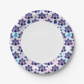 exotische india pauock patroon papieren bordje (Voorkant)