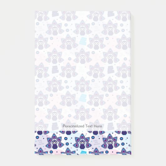 exotische india pauock patroon post-it® notes (Voorkant)
