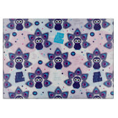 exotische india pauock patroon snijplank (Voorkant)