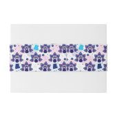 exotische india pauock patroon uitnodigingen wikkel (Achterkant Voorbeeld)