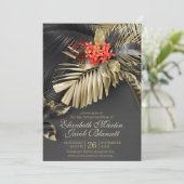 Exotische Indische Jasmijn Tropische Virtuele Brui Kaart (Staand voorkant)