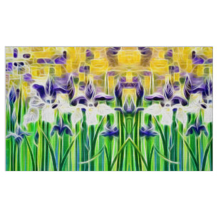 Exotische Iris van de Zomer  Stof