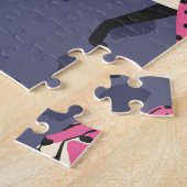 Exotische jachtluipaarden: kleurrijk  patroon. legpuzzel (Zijkant)