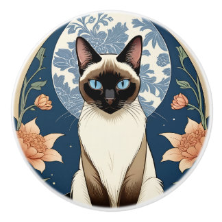 Exotische kat #1 keramische trek knop