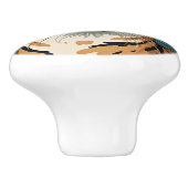 Exotische kat #8 Keramische trek Keramische Knop (Zijkant)