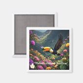 "Exotische kleurenuitbarsting" Magneet (Voorkant / Achterkant)