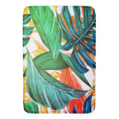 Exotische kleurige palmoverbladeren badmat (Voorkant Verticaal)