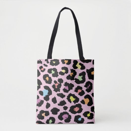 exotische kleurige, wilde luipaard tote bag (Voorkant)