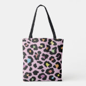 exotische kleurige, wilde luipaard tote bag (Achterkant)