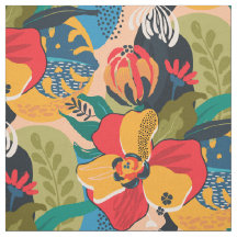 Exotische Kleurrijke Abstracte Bloemen