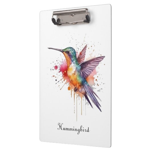 Exotische kleurrijke kolibrie aanpasbaar klembord (Links)