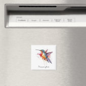 Exotische kleurrijke kolibrie aanpasbaar magneet (Insitu (Vaatwasser))