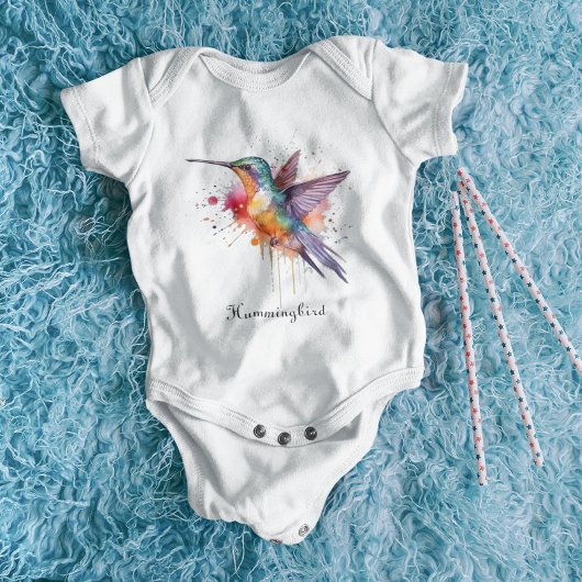Exotische kleurrijke kolibrie aanpasbaar romper