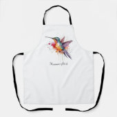 Exotische kleurrijke kolibrie aanpasbaar schort (Voorkant)