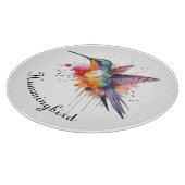 Exotische kleurrijke kolibrie aanpasbaar snijplank (Hoek)