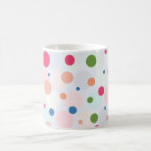 Exotische kleurrijke polkadot koffiemok (Center)